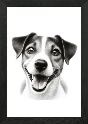 Jack russell framed wall - jack,
