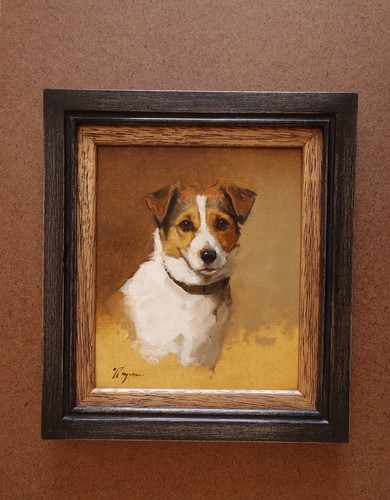 Oil painting jack russell - oil,
