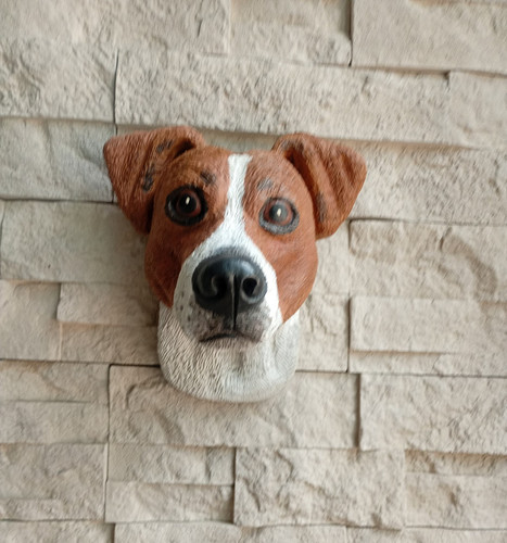 Painted stone jack russell - jack,
