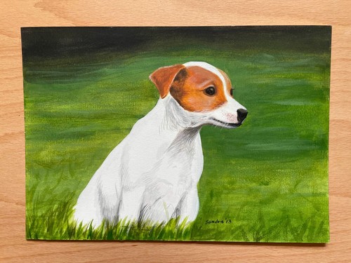 Jack russell terrier acrylic - jack,