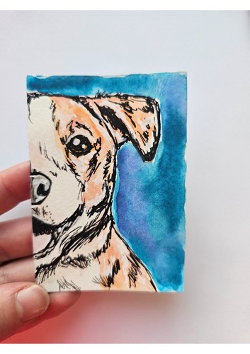 Aceo original watercolour - original,