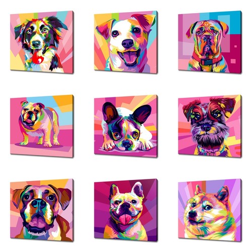 Dogs canvas print - dogs, art