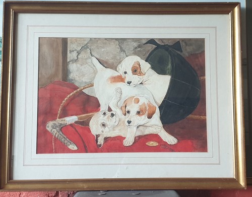 Jack russell watercolour - jack,