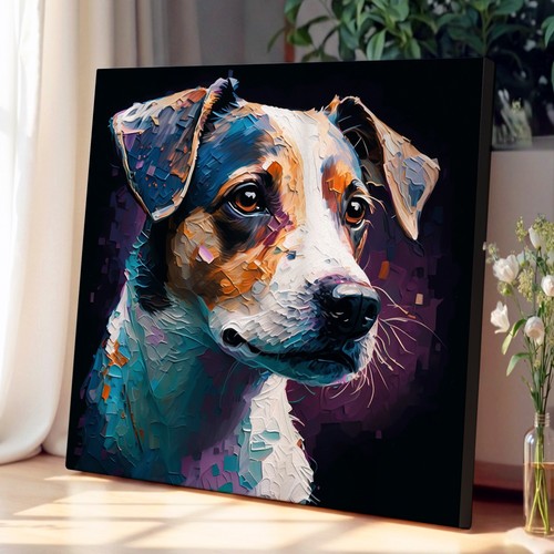 Jack russell painting canvas - russell,